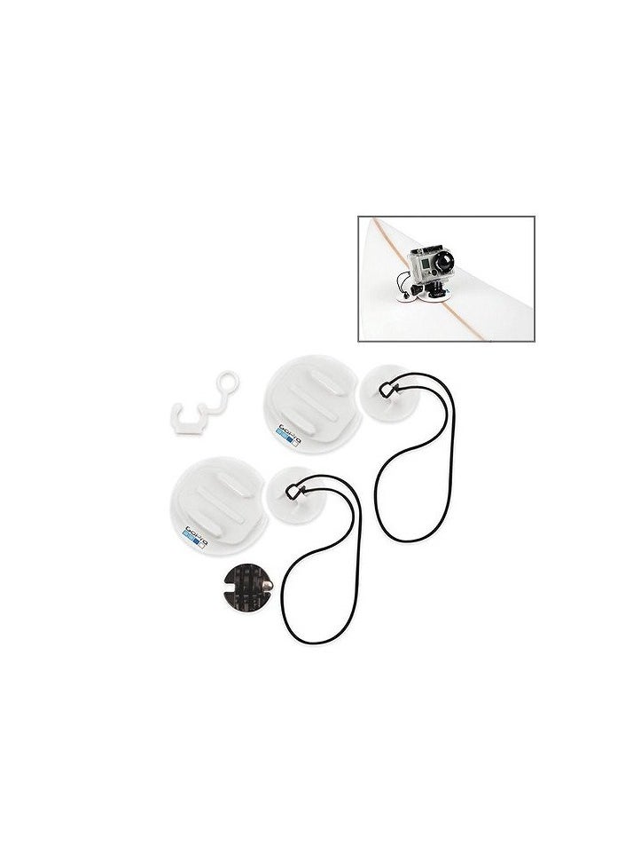 GoPro Adjustable Surfboard Mounts For All GoPro Cameras White/Black  - Image 2