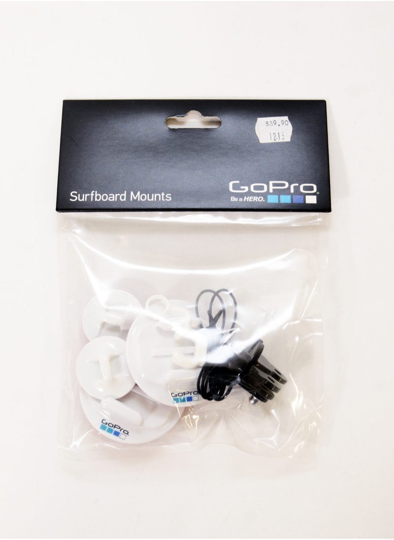 GoPro Adjustable Surfboard Mounts For All GoPro Cameras White/Black  - Image 3