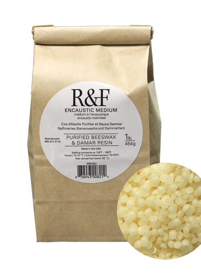 R&F Handmade Paints Encaustic Medium Bagged Paint, 1-Pound - Image 1