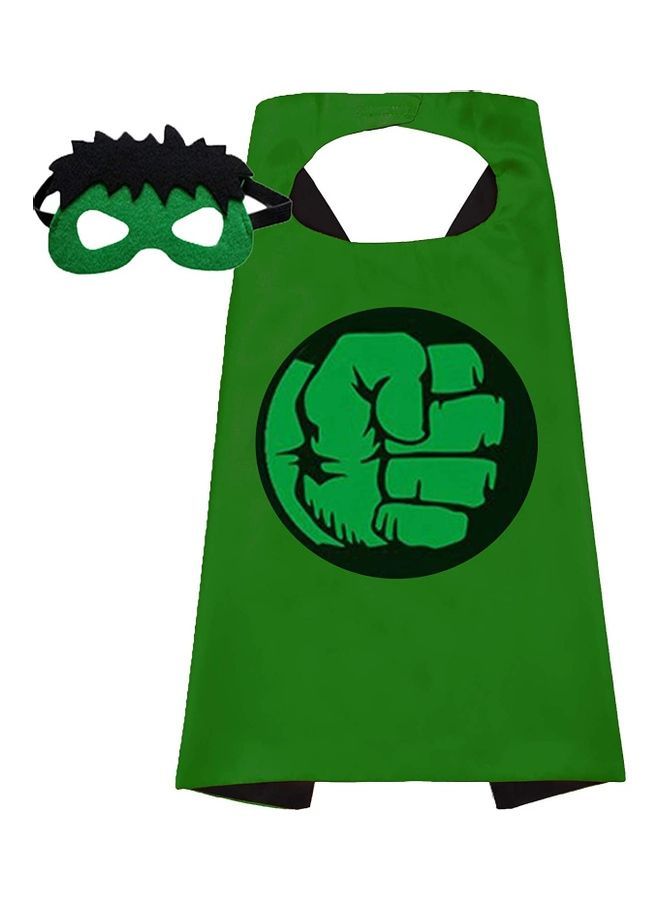 Hulk Costume Cape And Mask Set - Image 1