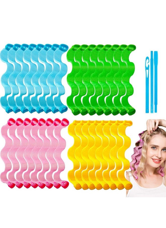 WHISKET - WHISKET Hair Curlers Spiral Curls No Heat Wave Hair Curlers Styling Kit For Women (7, hair waving) - Image 1