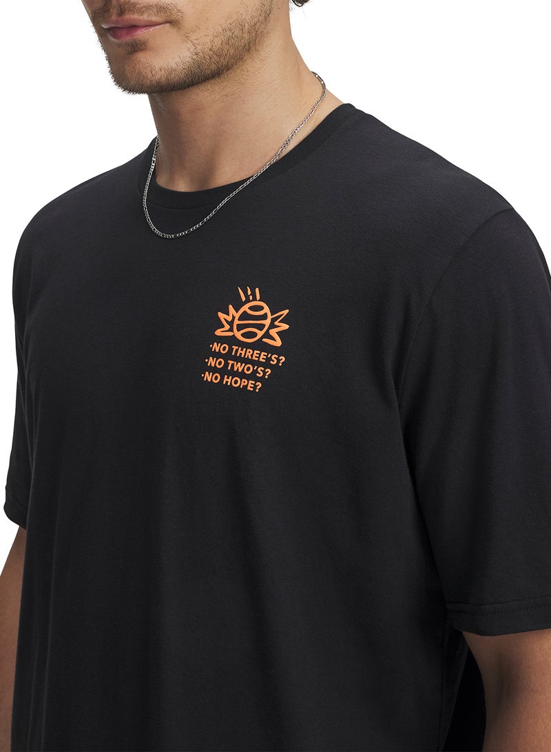 UNDER ARMOUR 60/40S Can'T Hoop T-Shirt - Image 3