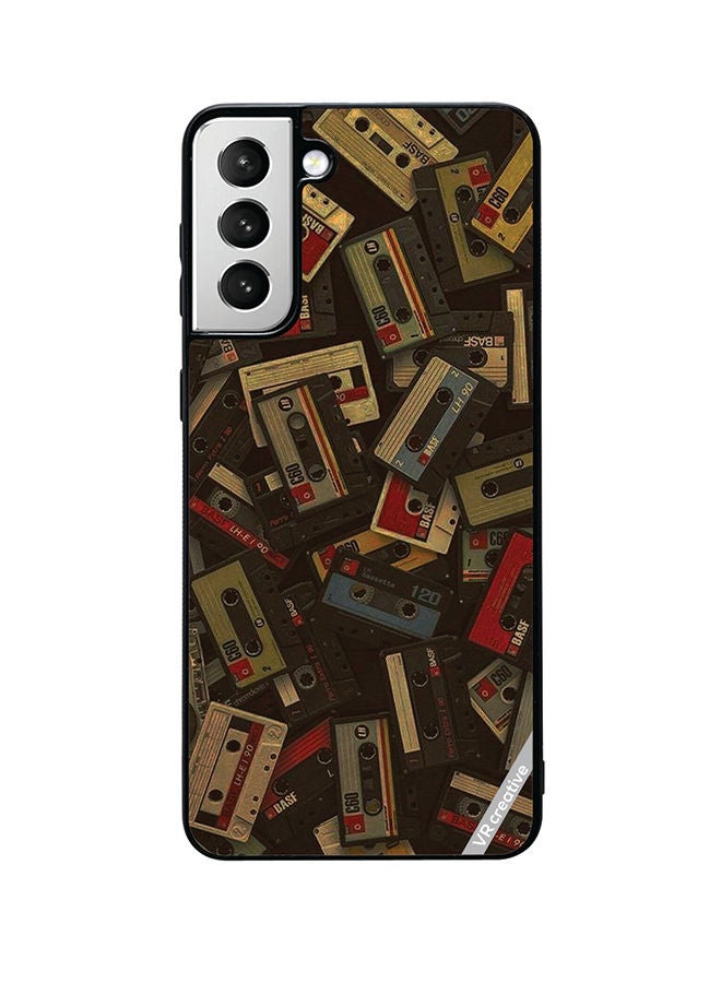 VR CREATIVE Protective Case Cover For Samsung Galaxy S22 Plus 5G Music Carrds Design Multicolour - Image 1