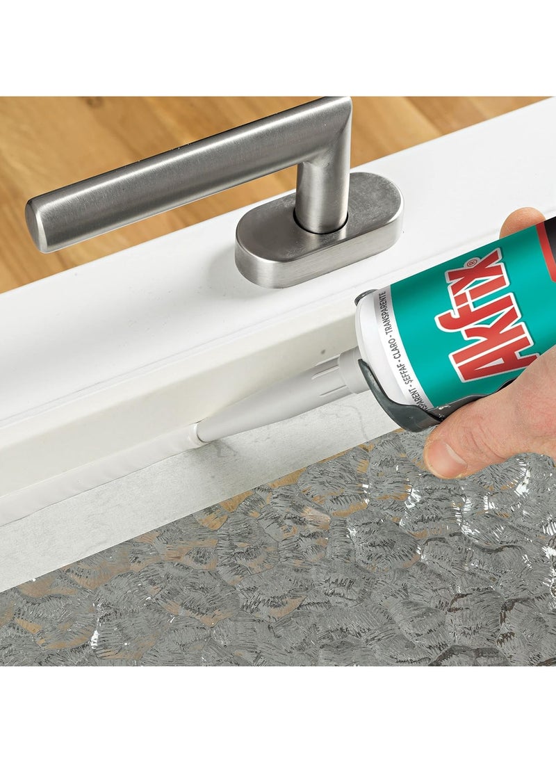 AKFIX Akfix 100E Universal Silicone Sealant Transparent(280ML)  - Image 3