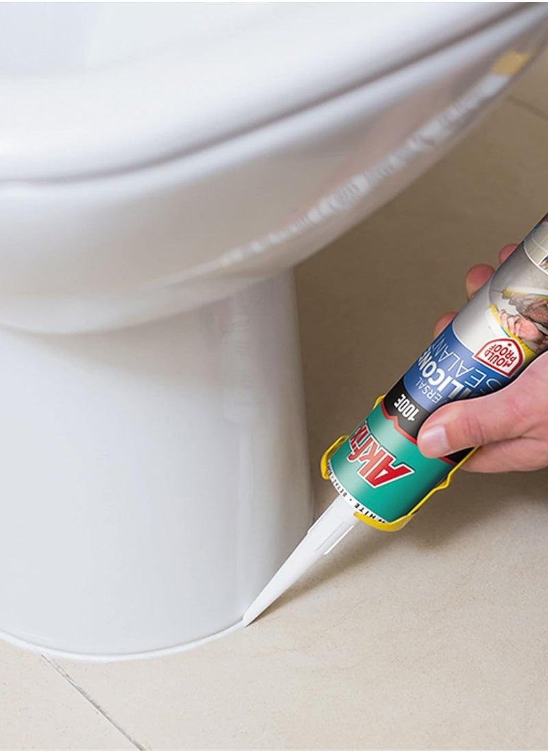 AKFIX Akfix 100E Universal Silicone Sealant Transparent(280ML)  - Image 4