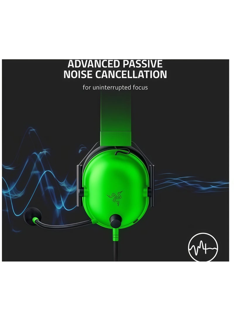 ريزر RAZER BlackShark V2 X -سماعة الرأس السلكية السلكية الخضراء متعددة المنصات -أخضر - Image 4