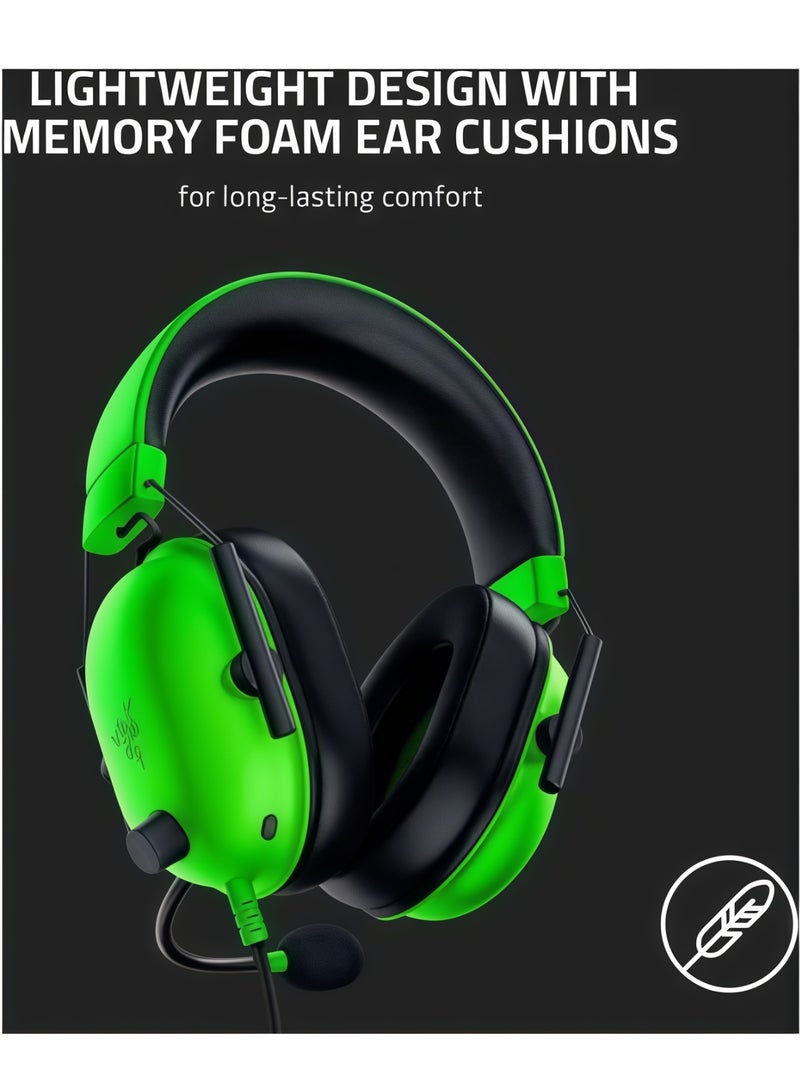 ريزر RAZER BlackShark V2 X -سماعة الرأس السلكية السلكية الخضراء متعددة المنصات -أخضر - Image 5