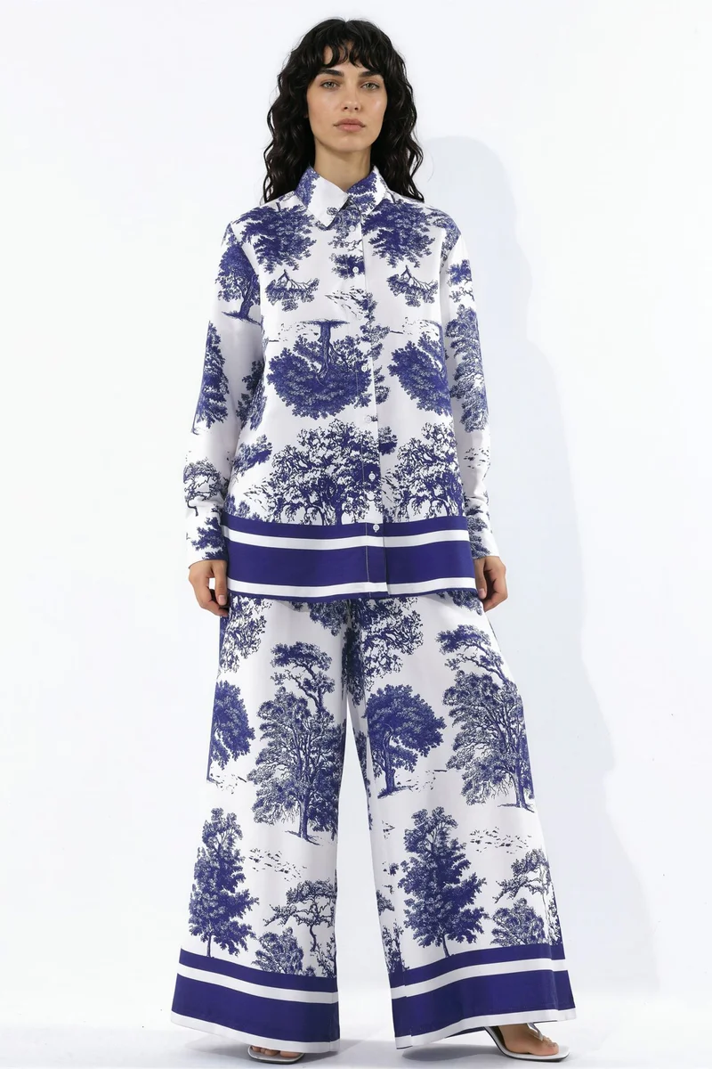 جينيفر Cotton-Viscose Two-Piece Coord