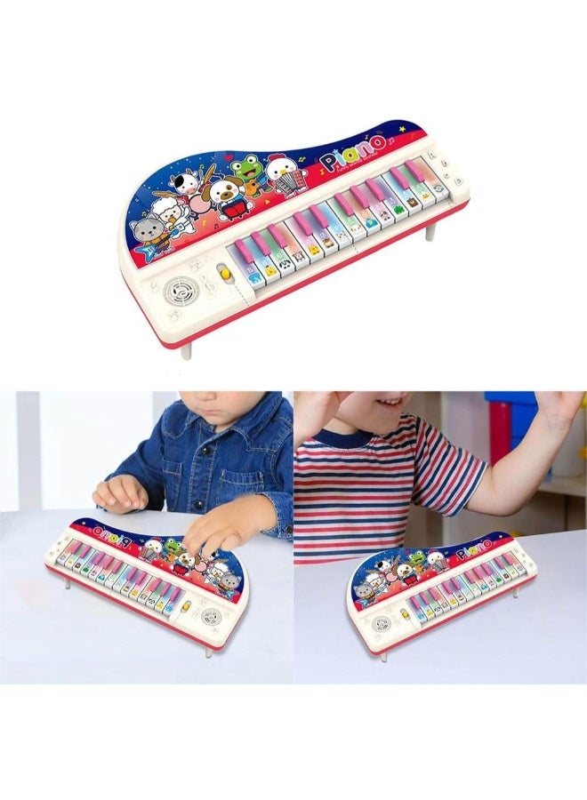 TOY GARDEN Animal Sound Piano Toy for Toddlers – Mini Musical Keyboard with Lights & Animal Sounds – Educational Toy for Kids (Multicolor) - Image 5