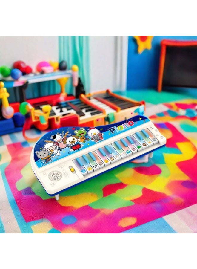 TOY GARDEN Animal Sound Piano Toy for Toddlers – Mini Musical Keyboard with Lights & Animal Sounds – Educational Toy for Kids (Multicolor) - Image 4