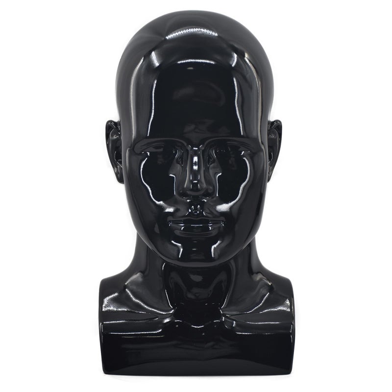 Tcwuzick Male Mannequin Head Professional Manikin Head for Display Wigs Hats Headphone Mask Sunglasses Jewelry and Scravat Display Stand L90lianghei - Image 2