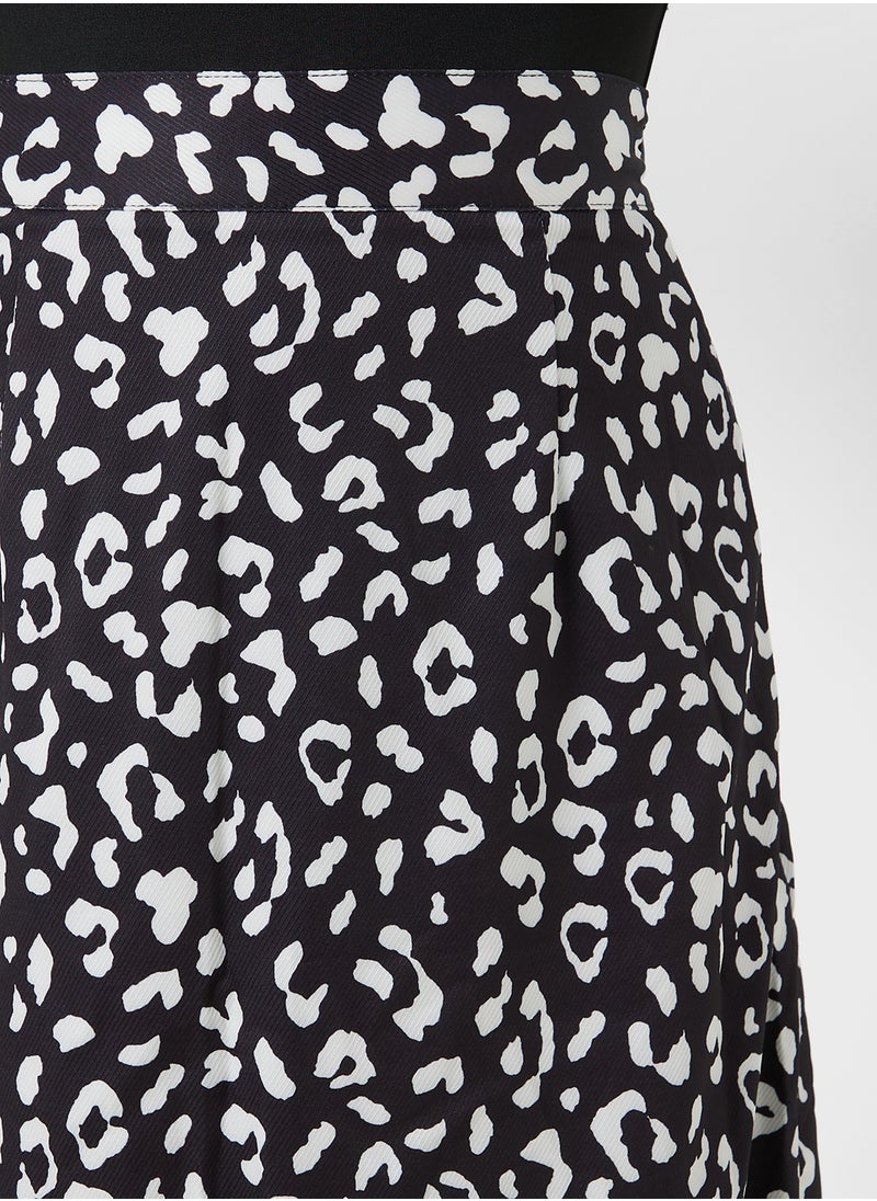 Ginger - Animal Print A Line Skirt - Image 1