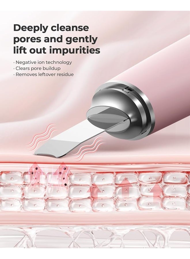 Arabest Facial Cleansing Brush & Massager, 2 in 1 Facial Skin Scrubber Waterproof and Rechargeable Face Scrub for Deep Cleansing Vibrating Exfoliator Scrubber Skin Care with 7 Modes, Gentle Exfoliating - Pink - Image 4