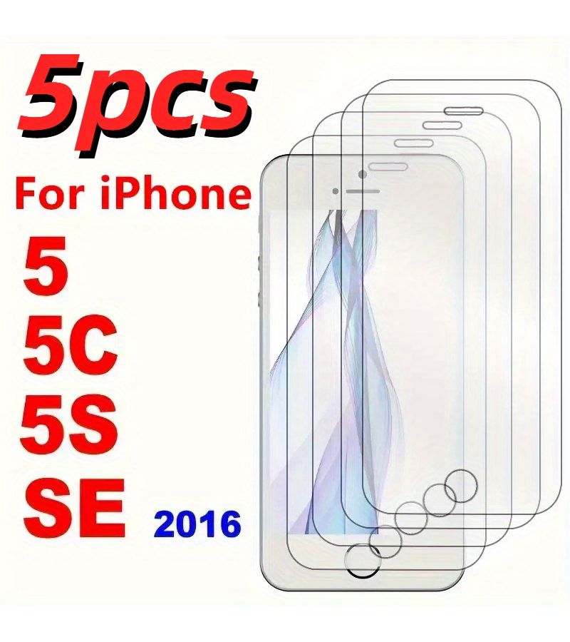 5 قطع من واقي الشاشة الزجاجي المقسّى لجهاز Apple iPhone 6 6s - Image 1
