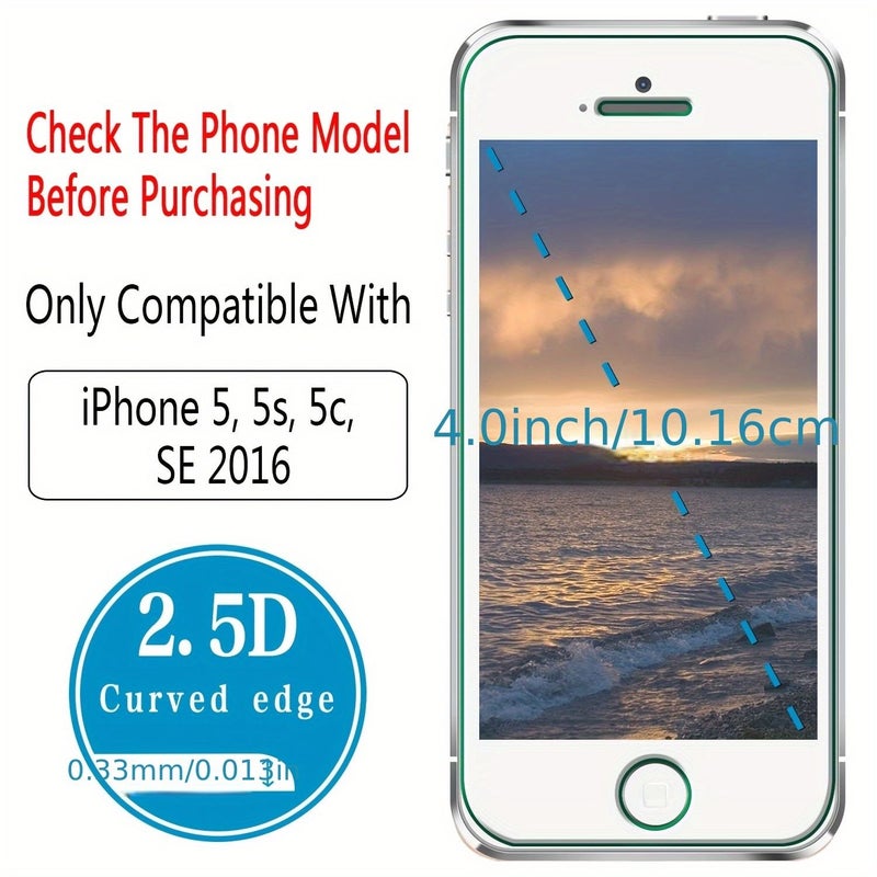 5 قطع من واقي الشاشة الزجاجي المقسّى لجهاز Apple iPhone 6 6s - Image 5