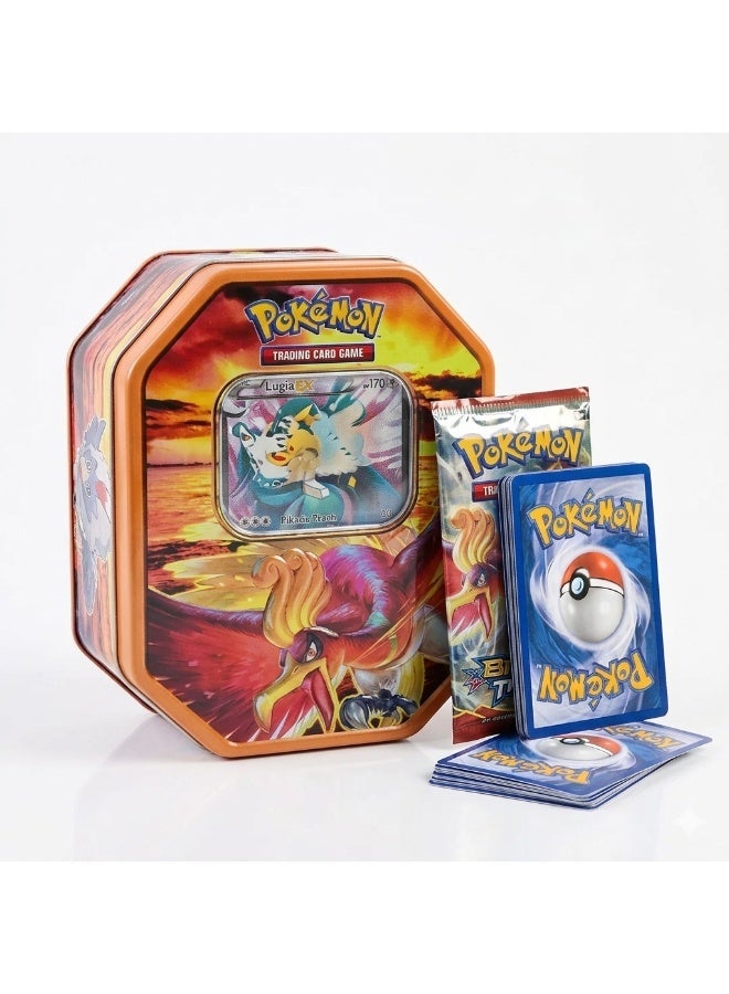 Pokemon Battle Card Set in a Protective Metal Case - Includes 42 Playing and Trading Cards - Ideal for Gifts and Professional Trainers. - Image 1