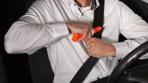 Lifehammer Brand Safety Hammer, the Original Emergency Escape and Rescue Tool with Seatbelt Cutter, Made in the Netherlands, Glow Orange - Image 2
