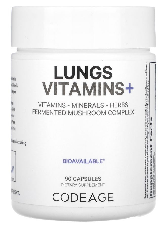 Codeage Lungs Vitamins + 90 Capsules