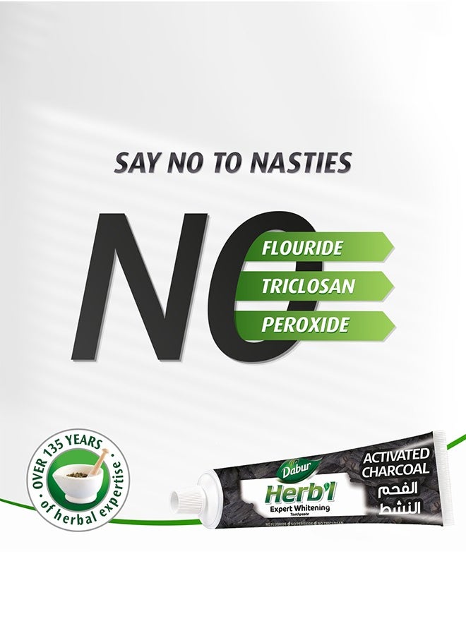 Dabur - Activated Charcoal Toothpaste With Mini Travel Size Toothpaste - Image 1
