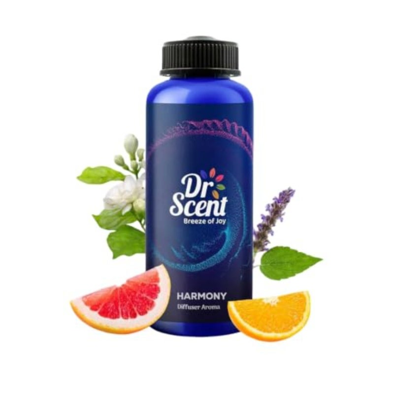 Aromatherapy diffuser oil for sleep, living room, and gym use; glass bottle with wood cap; amber color; natural essential oil blend - Image 1
