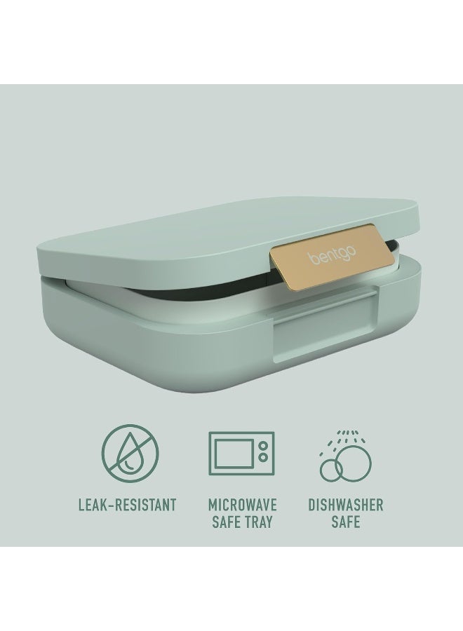 Bentgo Modern - Leak-Proof, Versatile 4-Compartment Bento-Style Lunch Box, Ergonomic Design with Matte Finish, Ideal for On-the-Go Balanced Eating for Adults and Teens - BPA-Free (Mint Green) - Image 3