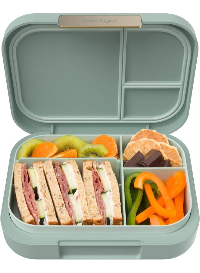 Bentgo Modern - Leak-Proof, Versatile 4-Compartment Bento-Style Lunch Box, Ergonomic Design with Matte Finish, Ideal for On-the-Go Balanced Eating for Adults and Teens - BPA-Free (Mint Green) - Image 1