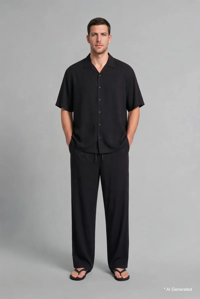 Relax Fit Regular Hem With Pockets Trousers
