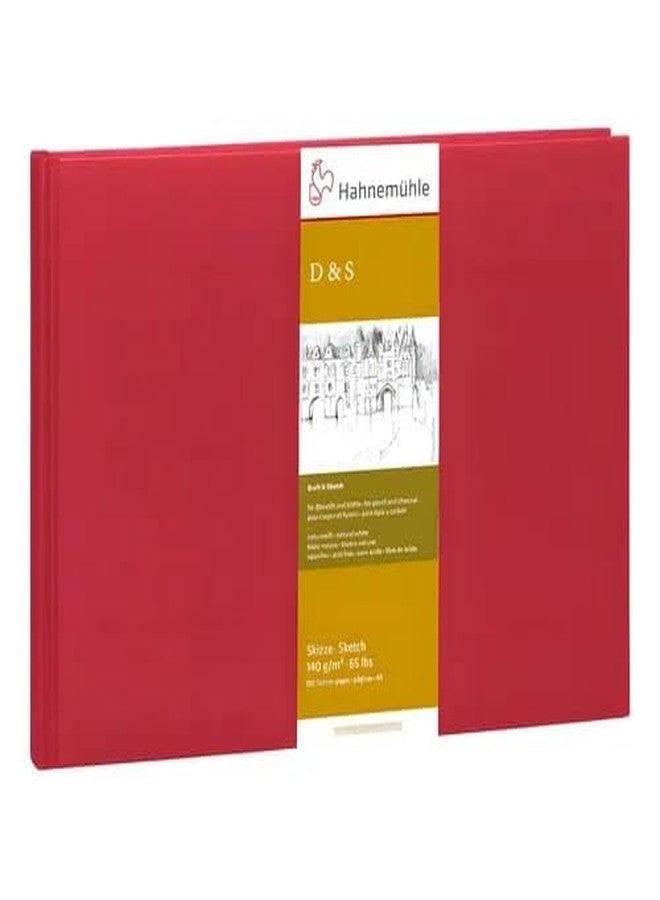 دفتر رسم هانيمول "D&S" أحمر 140 جرام/م²، DIN (A5 عمودي، 80 ورقة)