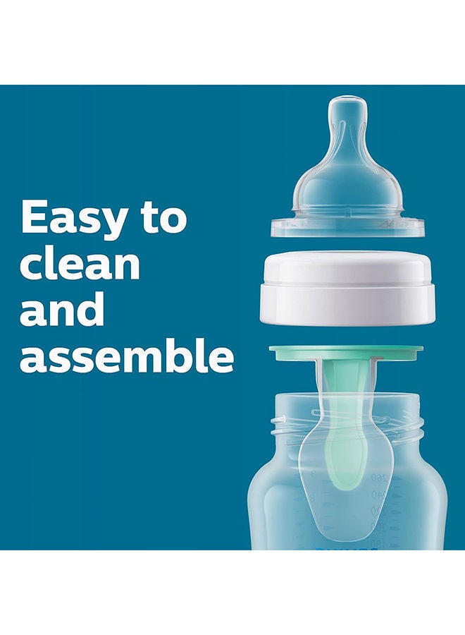 فيليبس زجاجات رضاعة أفنت مضادة للمغص بفتحة تهوية خالية من الهواء، 260 مل، وردي، عبوة من 4 قطع - Image 5