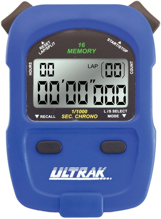 ألتراك ساعة توقيت Ultrak 460-16 ذات ذاكرة لفات أو ذاكرة تقسيم تراكمية - أزرق - Image 1