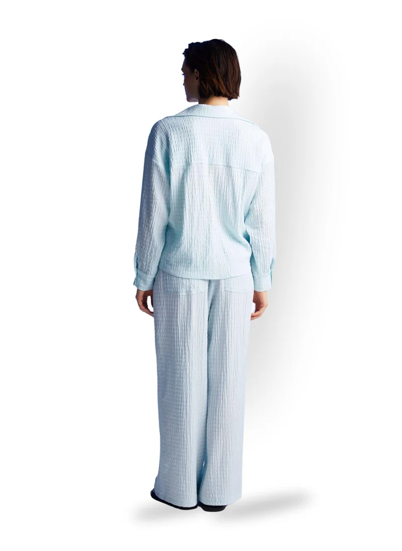 نوكتورن High Waist Textured Trousers