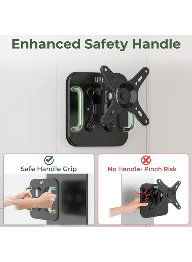 Motiexic Magnetic Monitor Wall Mount for Steel Surfaces, Fits 13 to 34 Inch Screens, Holds up to 22 lbs, VESA 75/100 Compatible Wall Mount for Computer and TV Monitor, No-Drill Installation with All Screws - Image 4