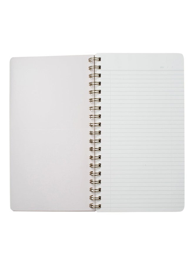 Fringe Studio Spiral Notebook Journal, Stay On Track Marble Mint, Paperback Cover, Front Storage Pocket, Narrow Ruled, 7.8" W X 9.75" H, 192 Pages (977570) - Image 3