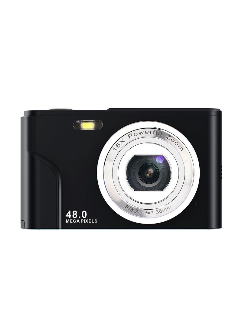 Generic Mini Digital Camera Ultra HD 2.4 Inch LCD 48 MP Rechargeable Digital Video Camera Pocket Vlogging Camera Kids Cameras with 16X Digital Zoom for Beginner Photography. 