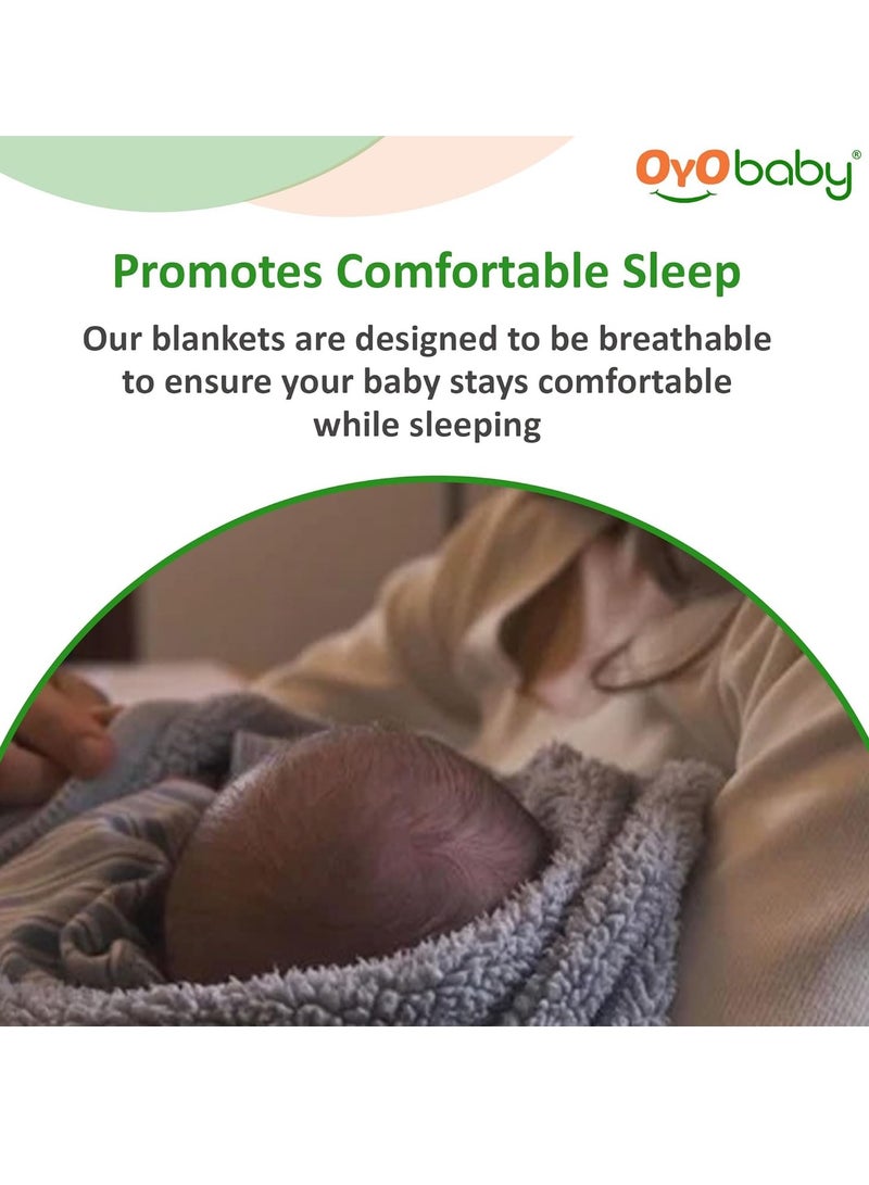 OYO BABY Newborn Hooded Baby Blanket with Embroidery Wearable Wrapper Sleeping Bag (0-6 Months, Pink, I Love DAD) - Image 2