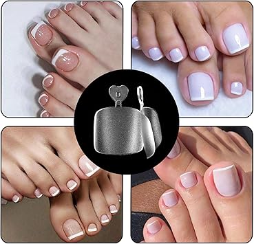 Styquenzer Soft Gel Toe Nail Tips 240pcs Short Square Matte Full Cover Fake Toenails for Extensions Home Salon Manicure - Image 5