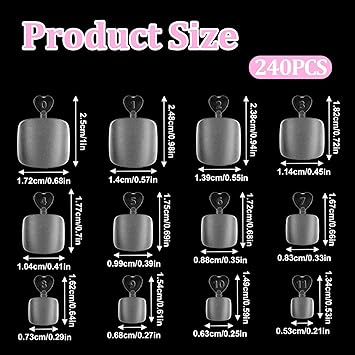 Styquenzer Soft Gel Toe Nail Tips 240pcs Short Square Matte Full Cover Fake Toenails for Extensions Home Salon Manicure - Image 2