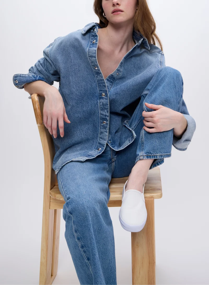 Keds white Keds Women's Double Decker Slip On Canvas Casual Sneaker White for Women | Best Price UAE