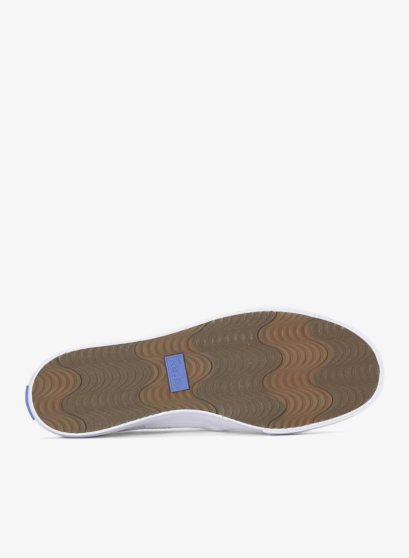 Keds Women's Double Decker Slip On Canvas Casual Sneaker White - Image 4