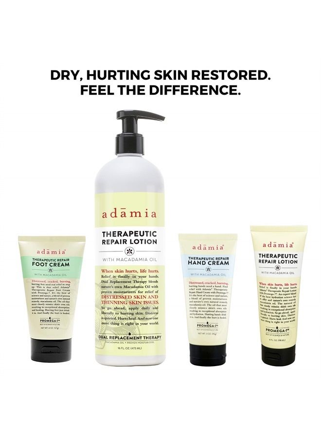 Adamia Therapeutic Repair Foot Cream with Macadamia Nut Oil and Promega-7, 4 Ounce Tube - Fragrance Free, Paraben Free, Non GMO - Image 4