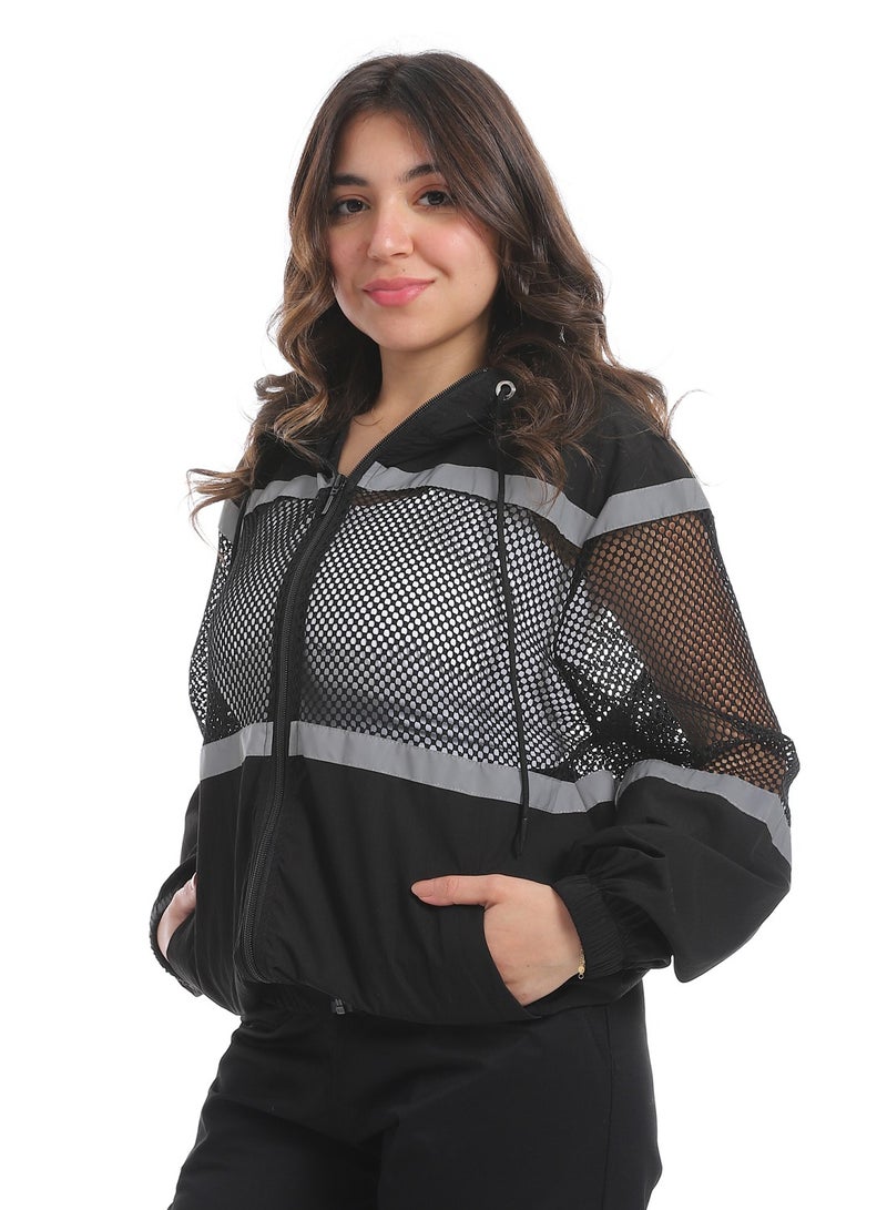 كوكتيل 17186-جاكيت-اسود  - Image 2