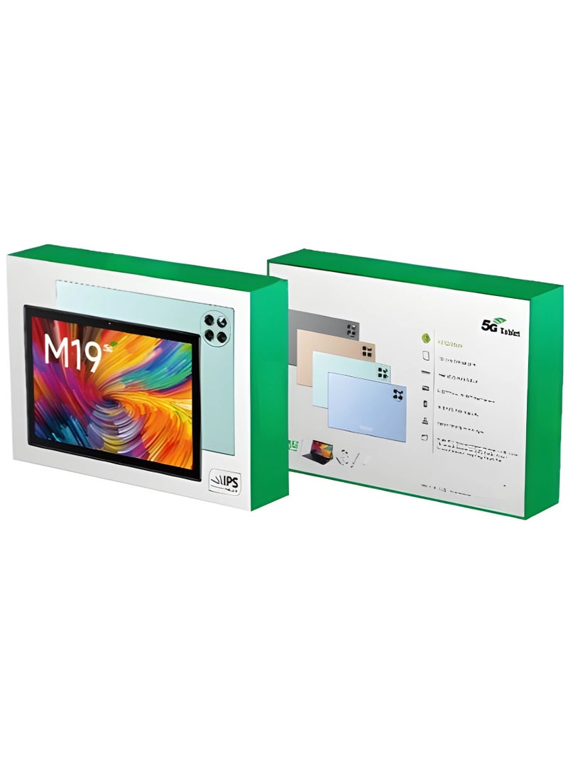 REBENUO - M19 tablet 10.1-inch screen size 8GB RAM and 512GB storage space supports 5G LTE connection latest version (blue) - Image 1