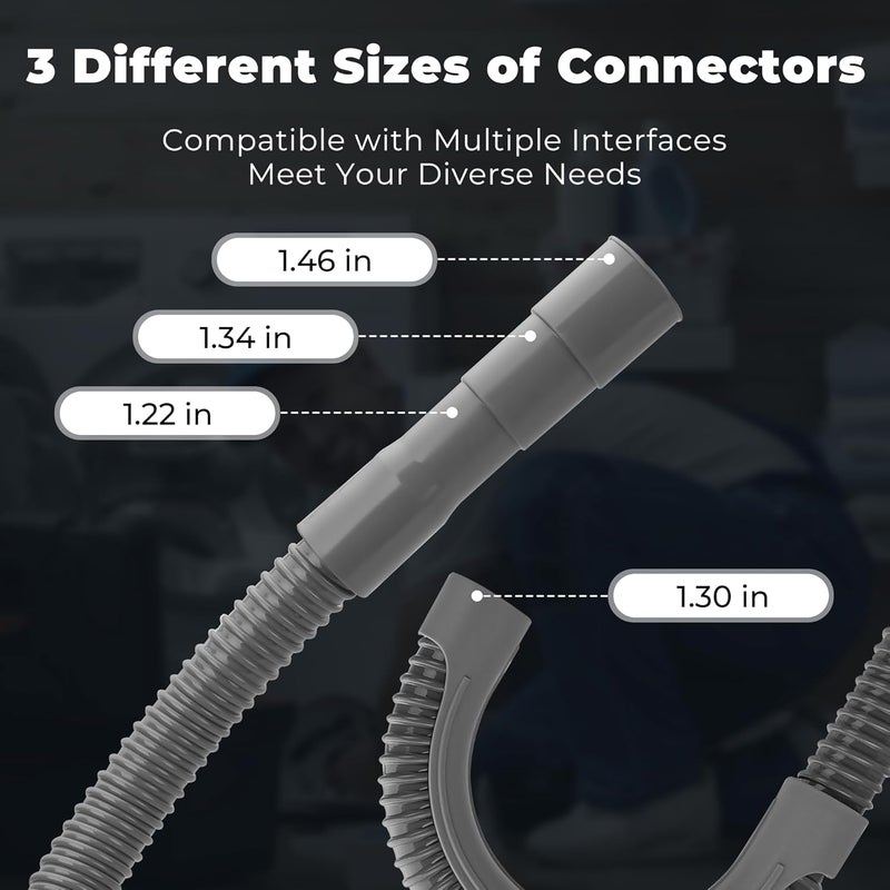 Funmit 12Ft Universal Washing Machine Drain Hose Flexible Extension Hose Fit For Most Household Washing Machines - Image 3