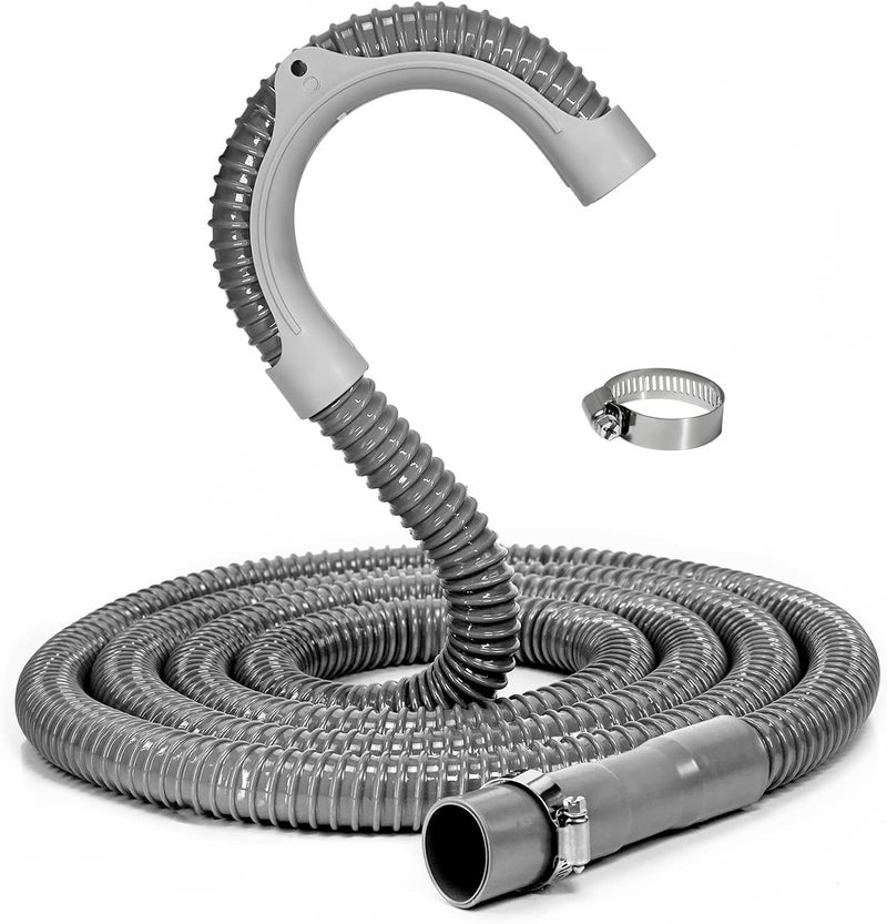 Funmit 12Ft Universal Washing Machine Drain Hose Flexible Extension Hose Fit For Most Household Washing Machines - Image 1