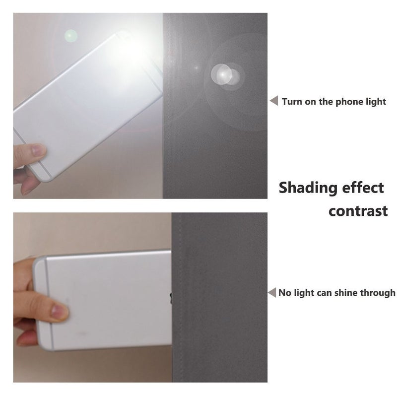 NICETOWN Grey Full Shade Curtain Panels  Pair of Energy Smart & Noise Blocking Out Blackout Drapes for Dining Room Window  Thermal Insulated Guest Room Lined Window Dressing(Gray  62 x 72 inch) - Image 3