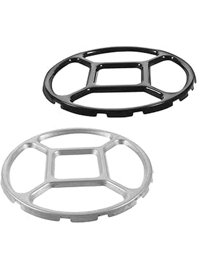 2 Pcs Heavy Duty Gas Stove Bracket Non Slip Pot Holder Wok Ring Support 12 Inch - Image 1