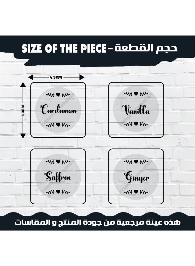 48Pcs Spice Sticker Labels – Waterproof Vinyl with Protective Coating, Durable Kitchen Organizer Tags for Herb and Seasoning Containers, Water-Resistant and Long-Lasting - Image 4