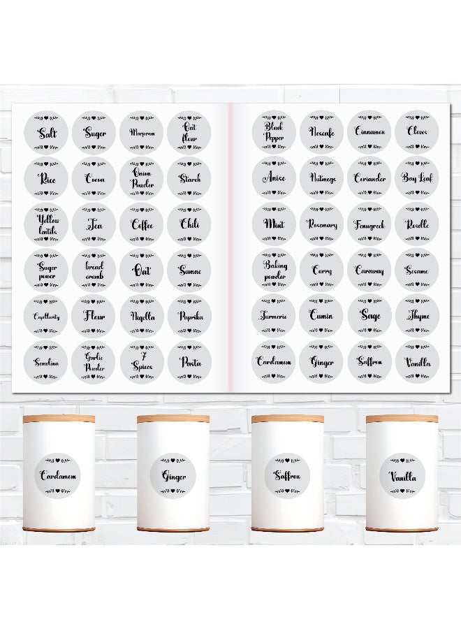 48Pcs Spice Sticker Labels – Waterproof Vinyl with Protective Coating, Durable Kitchen Organizer Tags for Herb and Seasoning Containers, Water-Resistant and Long-Lasting - Image 2