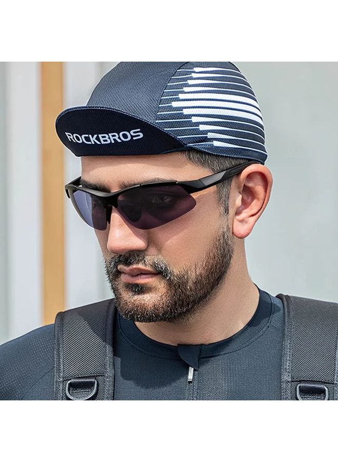 Blue Frame Green Film Windproof Glasses Anti Fog PC Lens Scratch Resistant - Image 3