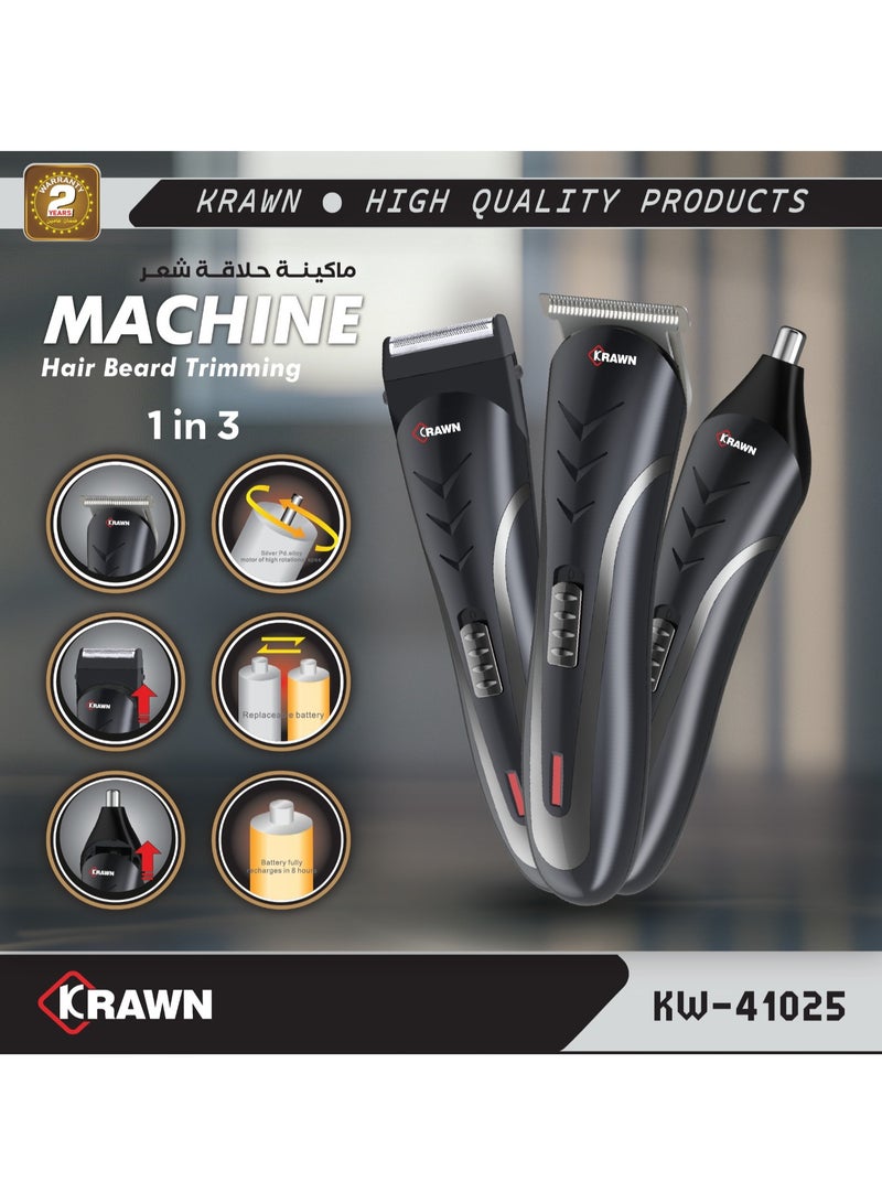 KRAWN Electric Hair and Beard Trimming Machine Compatible  - Image 1